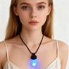 Geometric Crystal Pillar Point Hexagon Hexagonal Prisms Jewelry Handmade Blue Crystal Clear Crystal Necklace