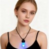  Geometric Crystal Pillar Point Hexagon Hexagonal Prisms Jewelry Handmade Blue Crystal Clear Crystal Necklace