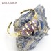 Gold Crystal Jewelry Amethyst Crystal Wire Wrapped Free Form Nugget Gold Plated Raw Amethyst Crystal Bangle