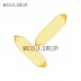 Crystal Stone Crystal And Stone Faceted Yellow Glass Crystal Double Terminated Point Hexagon Loose Stone