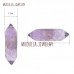 Stone Amethyst Crystal Jewelry Double Terminated Point Hexagon Faceted Amethyst Crystal Loose Stone