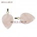 Crystal Jewelry Teardrop Crystal Pendant Faceted Gold Plated Rose Quartz Crystal Inverted Teardrop Pendant