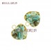Jewelry Heart Pendant Plated Gold Plated Pendant Gold Heart Shape Gold Plated Amazonite Pendant